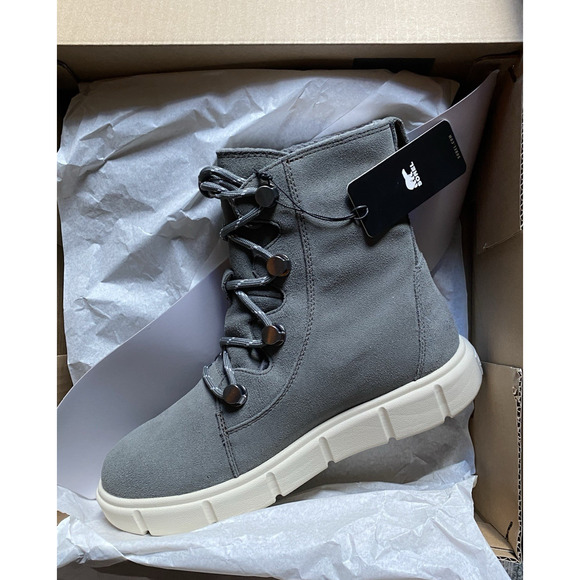 Sorel Explorer III Joan Womens 8 Quarry Chalk Waterproof Insulated WP Boots - Picture 12 of 12